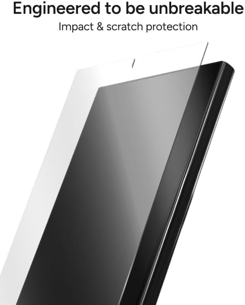 ZAGG Fusion Samsung Galaxy S25 Ultra Screen Protector – Unbreakable Hybrid Polymer, Fingerprint Scanner Compatible, High-Definition Clarity, InvisibleShield, Easy Installation