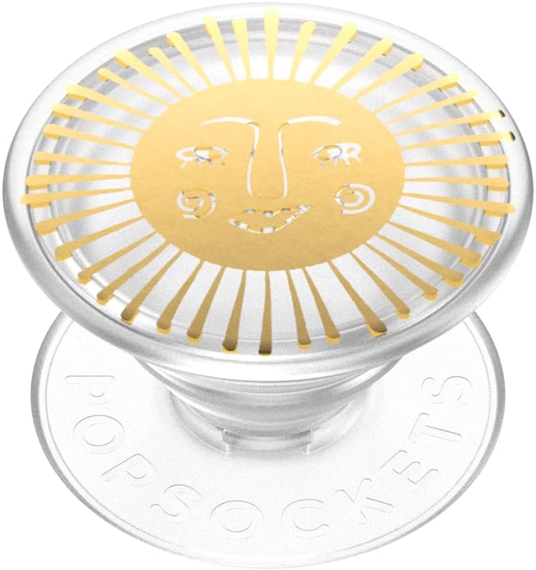 PopSockets Adhesive Phone Grip, Holder, Phone Stand, Yellow - Sun Goddess