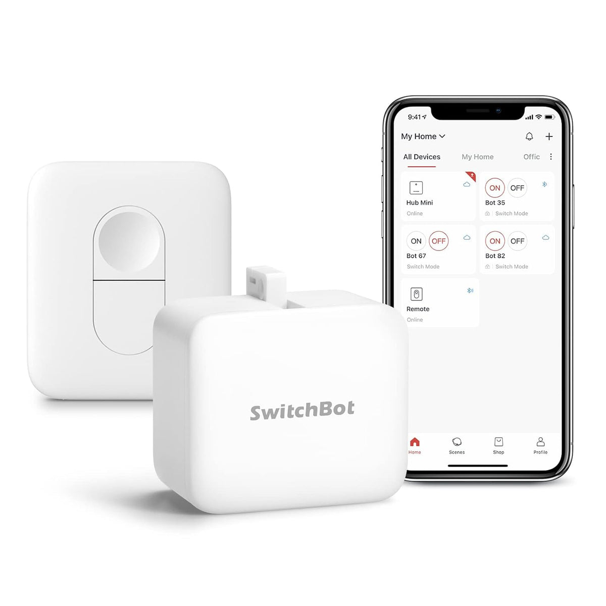 SwitchBot Smart Switch Button Pusher, Bluetooth Fingerbot for Rocker Switch, Automatic Light Switch, Timer and APP Control, Black