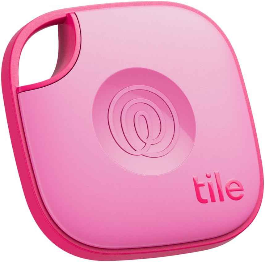 Tile by Life360 Mate - Bluetooth Tracker, Keys Finder and Item Locator for Keys, Bags and More. Phone Finder. Both iOS and Android Compatible. 1-Pack (Black)