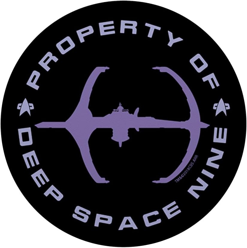 Star Trek Property of DS9 PopSockets Stand for Smartphones and Tablets PopSockets Adhesive PopGrip