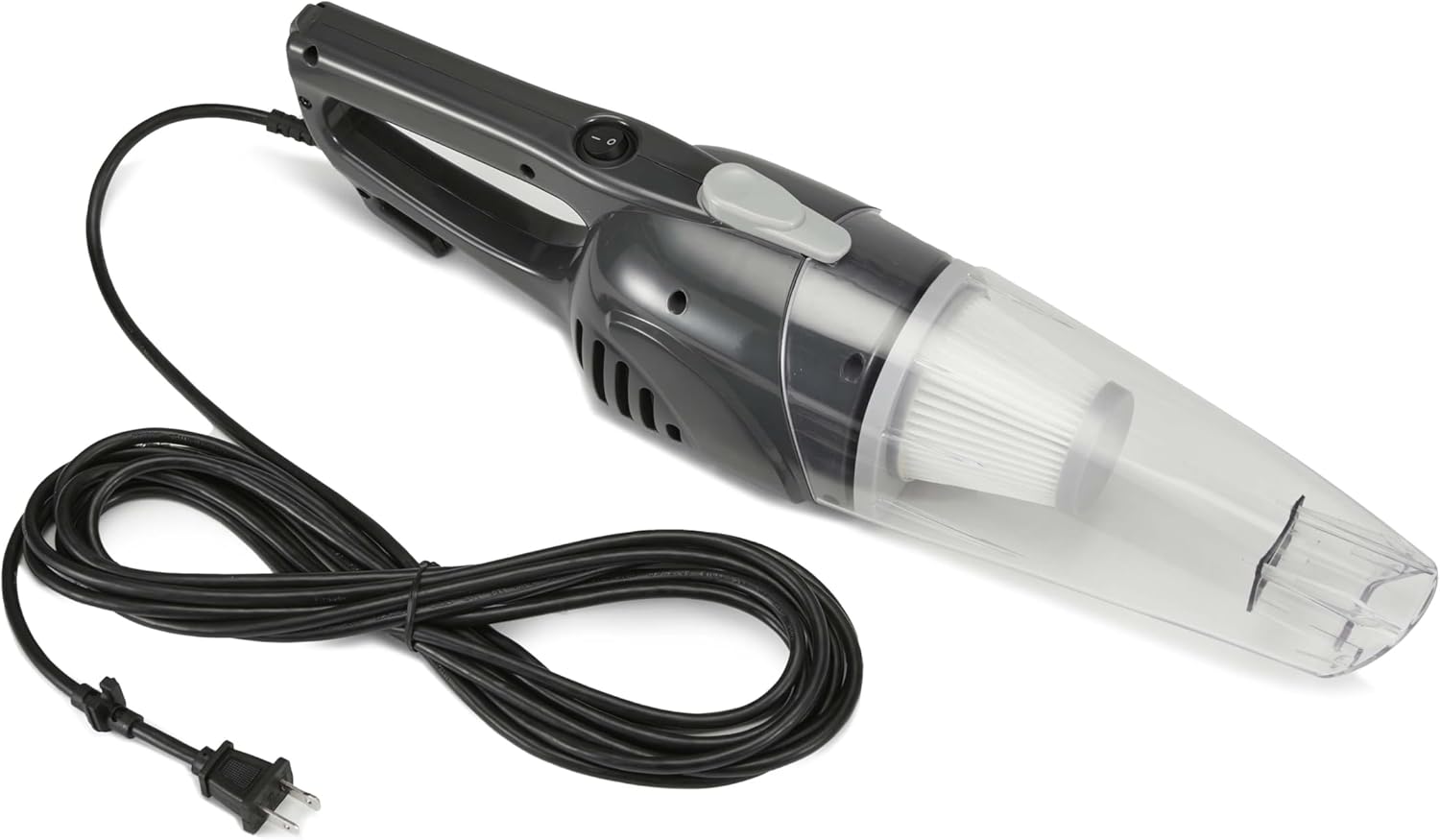 Amazon Basics 2-in-1 Corded Stick Vacuum Cleaner, Convertible to Handheld, Lightweight (3.9 LBS), with Washable Filter, Crevice Tools, 0.5L Dust Cup, 19.7-Ft Cord, 300W, Black