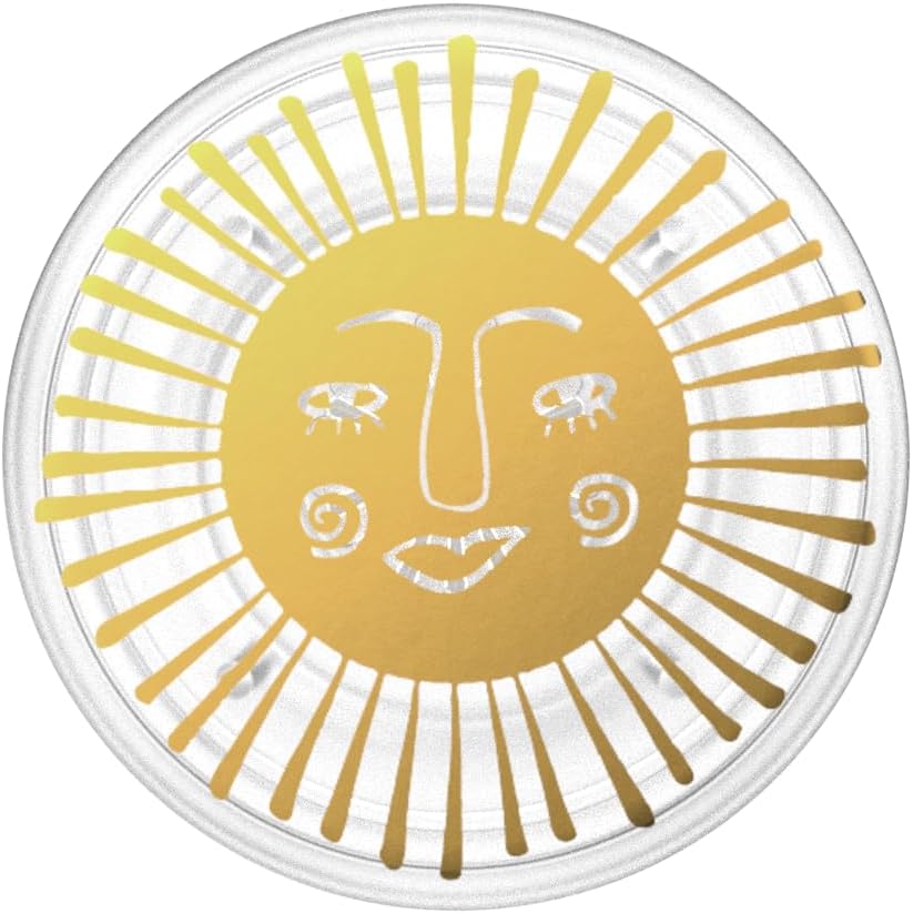 PopSockets Adhesive Phone Grip, Holder, Phone Stand, Yellow - Sun Goddess