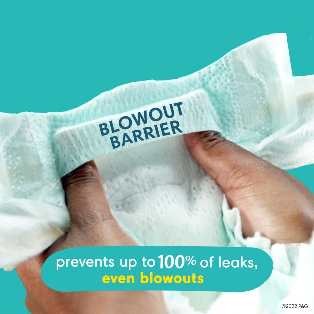 Pampers Swaddlers Diapers, Size 1 (8-14 lbs), 198 Count, Absorbent, Keeps Baby Dry and Comfortable, Skin Safe Disposable Baby Diaper (Packaging May Vary)