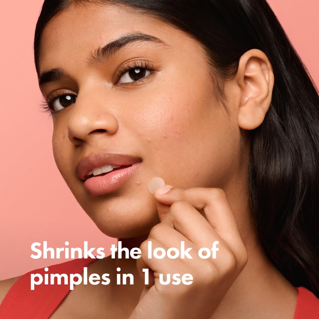 Mighty Patch Original Patch from Hero Cosmetics - #1 Hydrocolloid Acne Pimple Patches for Face, Shrinking Zits & Whiteheads in 1 Use, Nighttime Spot Pimple Stickers for Face, 36 Count