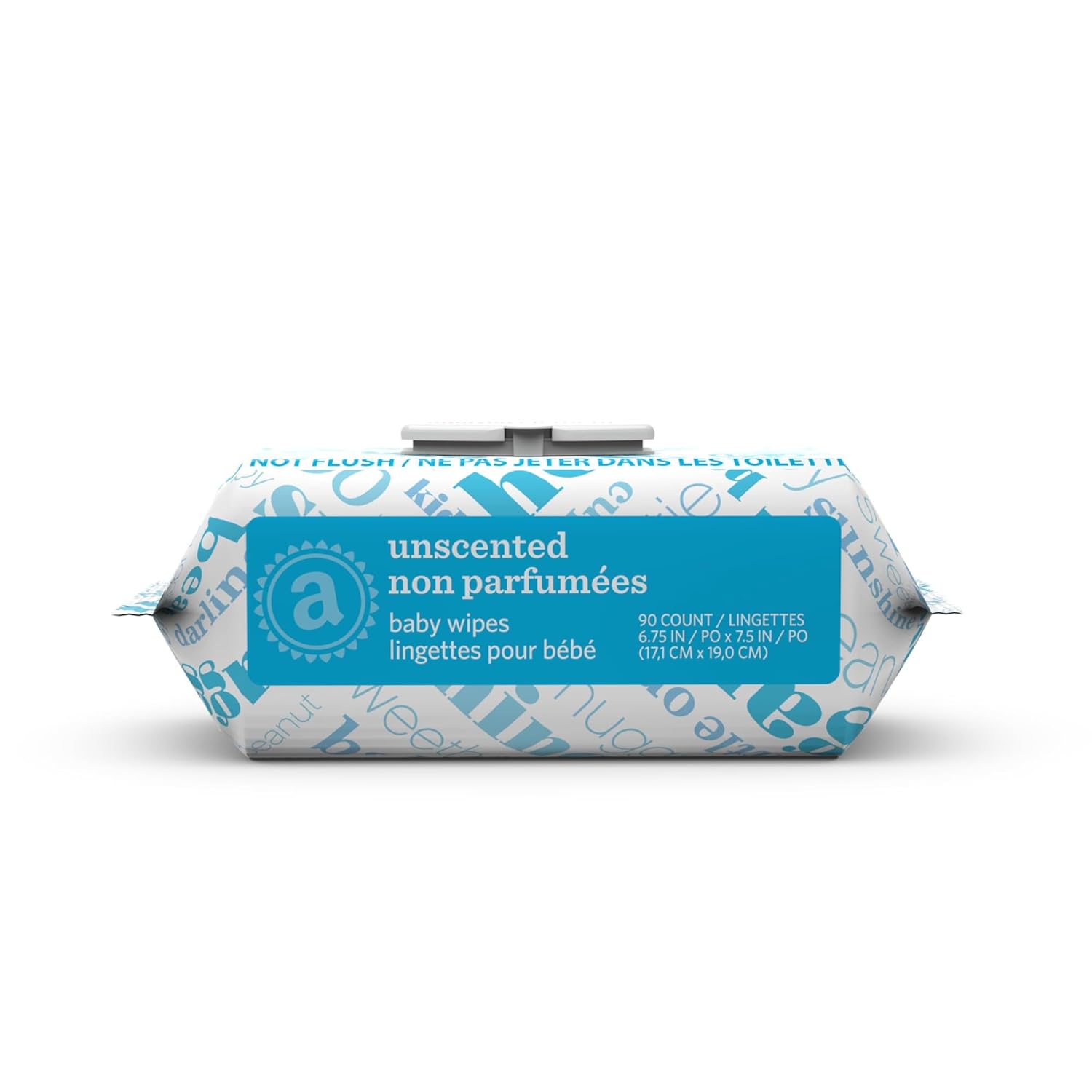 Amazon Elements Baby Wipes, Unscented, Alcohol-Free, With Aloe and Vitamin E, 810 Count, Flip-Top Packs