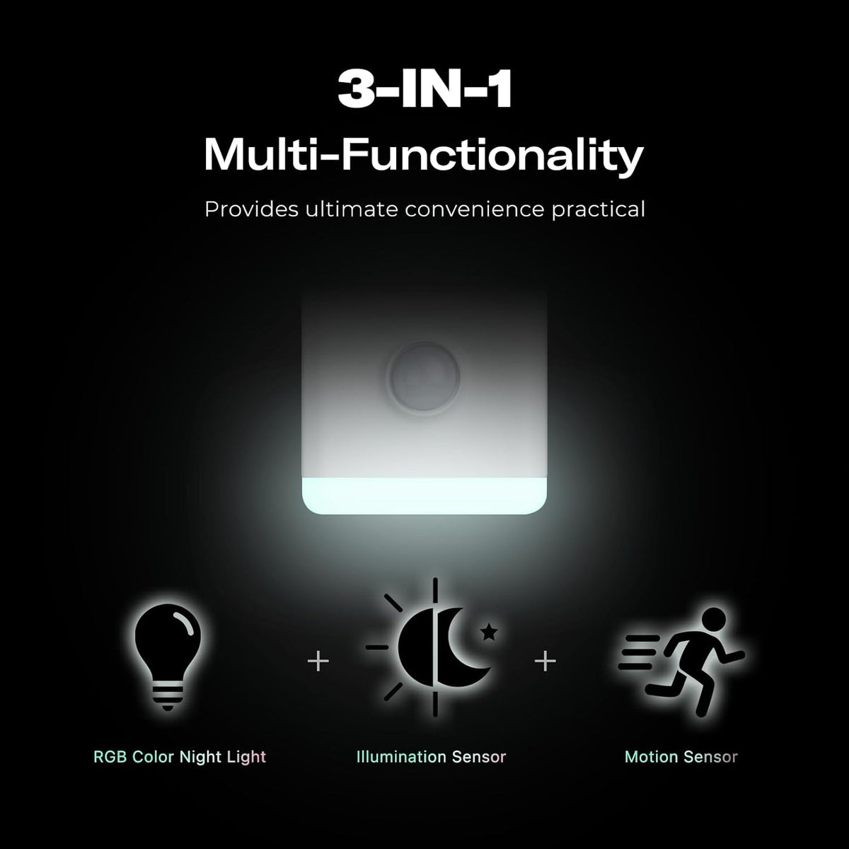 ThirdReality Smart Color Night Light with Matter, WiFi, and Multi-Functionality for Smart Home Use