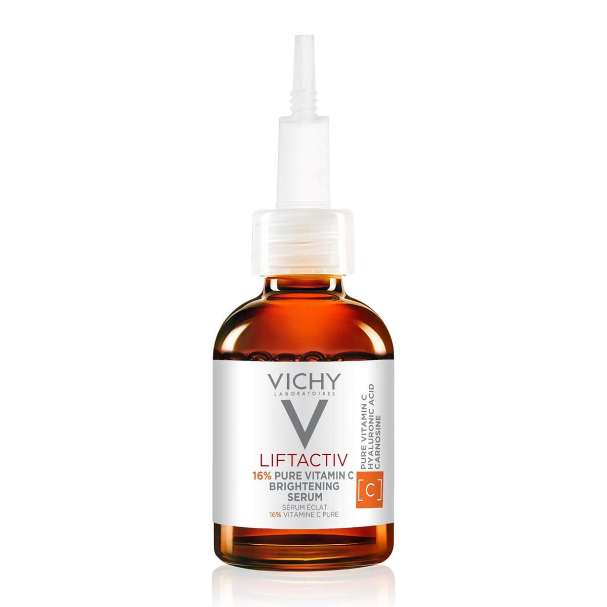 vichy liftactiv vitamin c serum 20ml face brightening pure vitamin c + hyaluronic acid + vitamin e