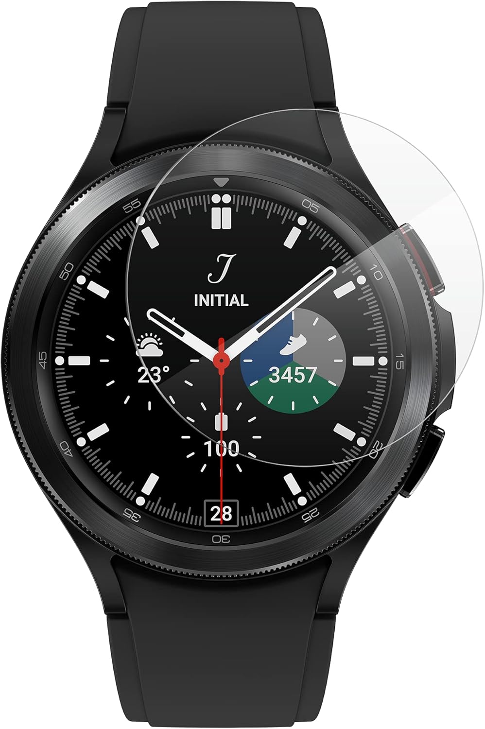 ZAGG InvisibleShield Glass Fusion Plus - made for Samsung Galaxy Watch4 Classic (46mm) - Extreme Hybrid Glass Screen Protection