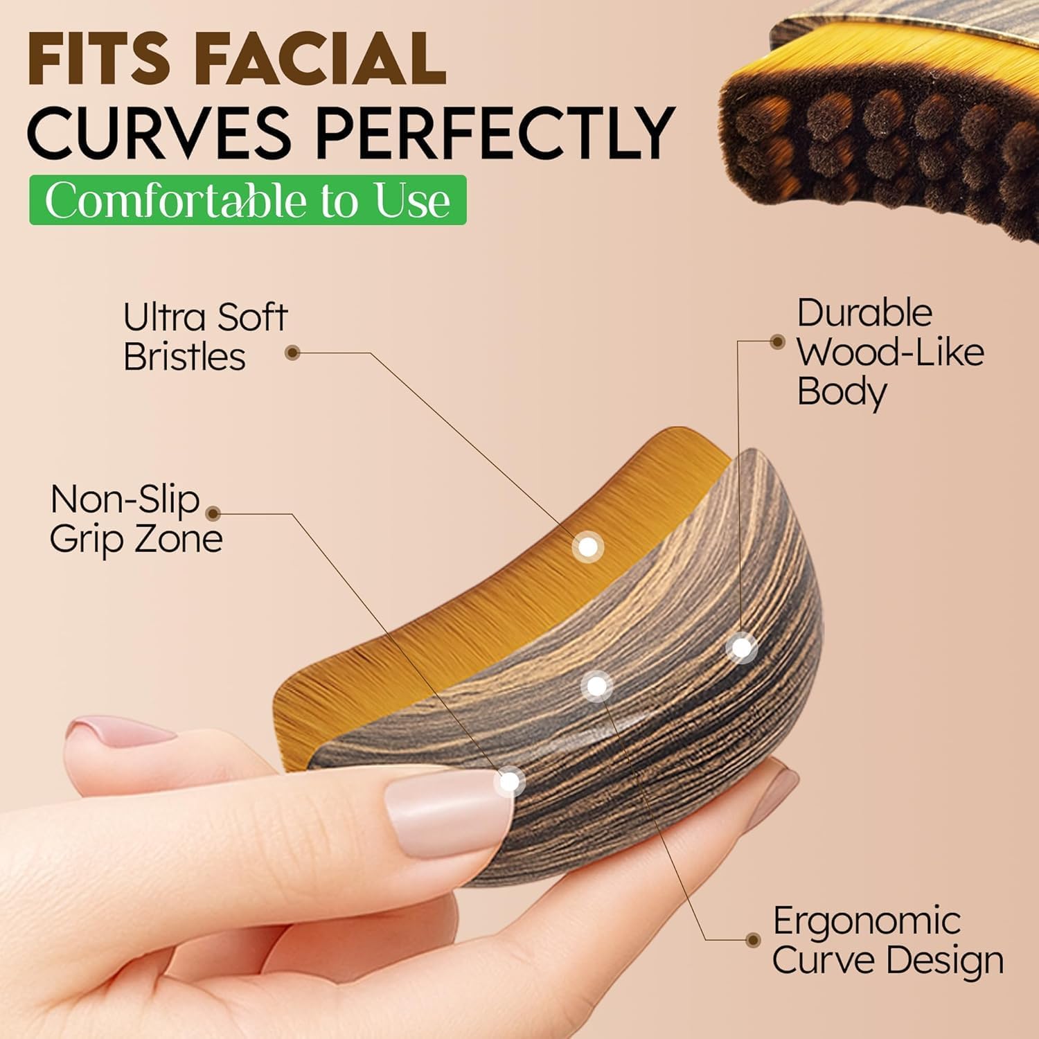 New Lymphatic Contour Face Brush，Lymphatic face Brush for Sculpting – Anti-Puffiness Detox & Lift Improves Skin Glow，Ergonomically Designed to Fit The Skin Precisely and Relieve Fatigue