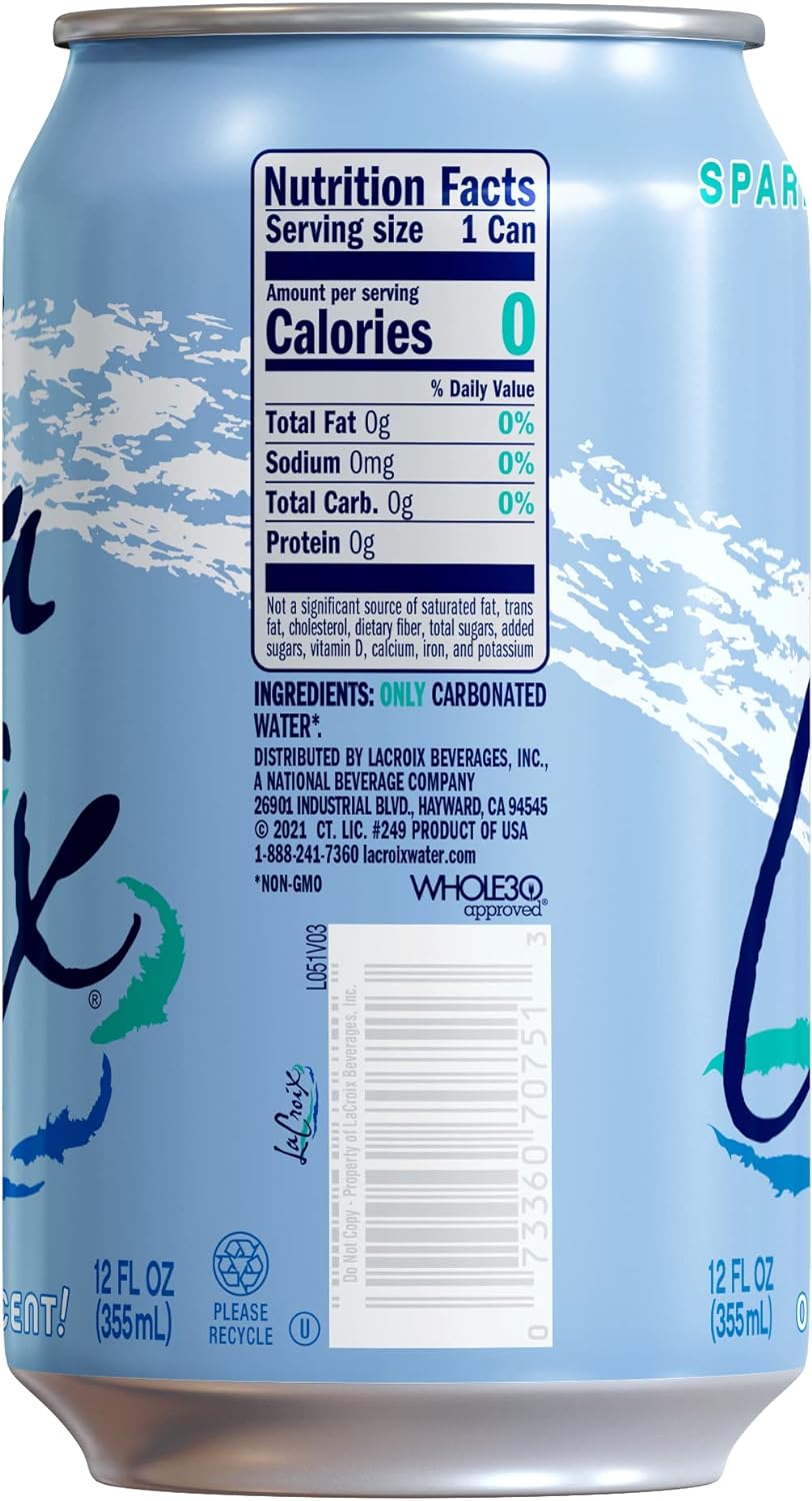 La Croix Sparkling Water, Pure, 12 Fl Oz (pack of 12)