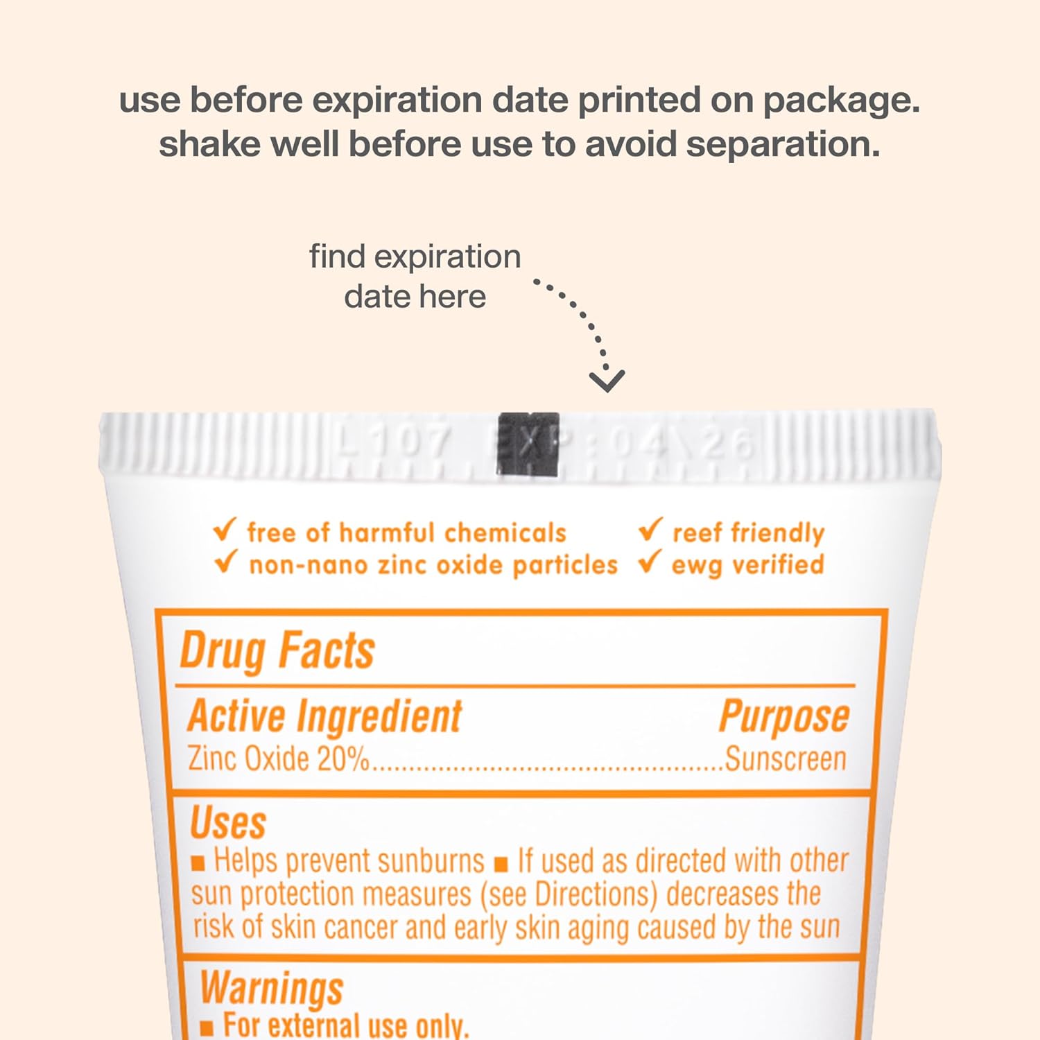 Thinkbaby SPF 50+ Baby Sunscreen, 6 Oz. – Safe, Natural Mineral Sun Cream for Babies - Water Resistant – Broad Spectrum UVA/UVB Sun Protection – Vegan Sunscreen for Kids