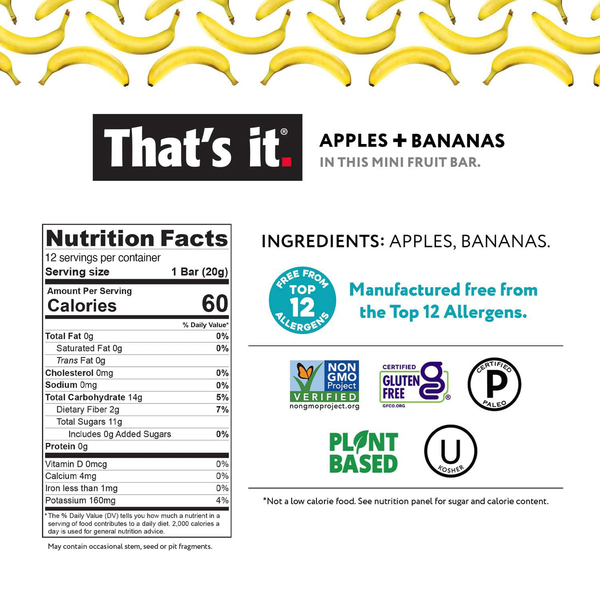 That's it. Mini fruit bars gift pouch, 36 count, variety pack, no sugar added, plant-based, vegan & gluten-free