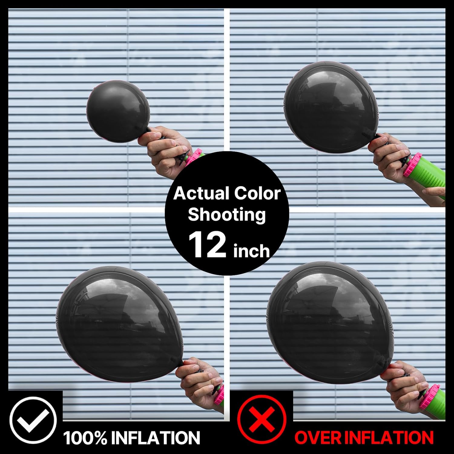 PartyWoo Black Balloons 155 pcs Different Sizes of 18 12 10 5 Inch Black Balloons Arch Kit Garland for Baby Shower Birthday Graduation Casino Gaming Anniversary Race Car Party Decorations Black-Y18