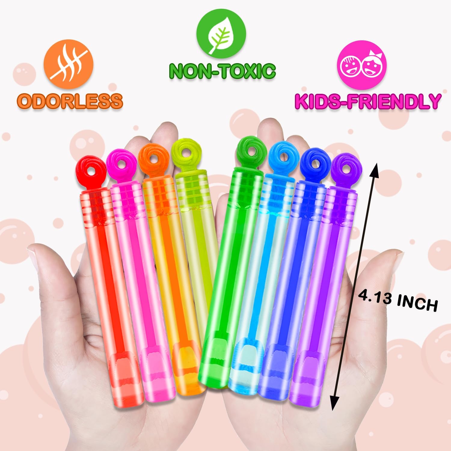 Party Goodie Bag Stuffer Fillers for Kids, 32 Pack Mini Bubble Wand Toys Gifts for Toddler, Small Birthday Summer Beach Pool Camping Party Favor Supplies,4th of July Classroom School Stuff Treat Prize