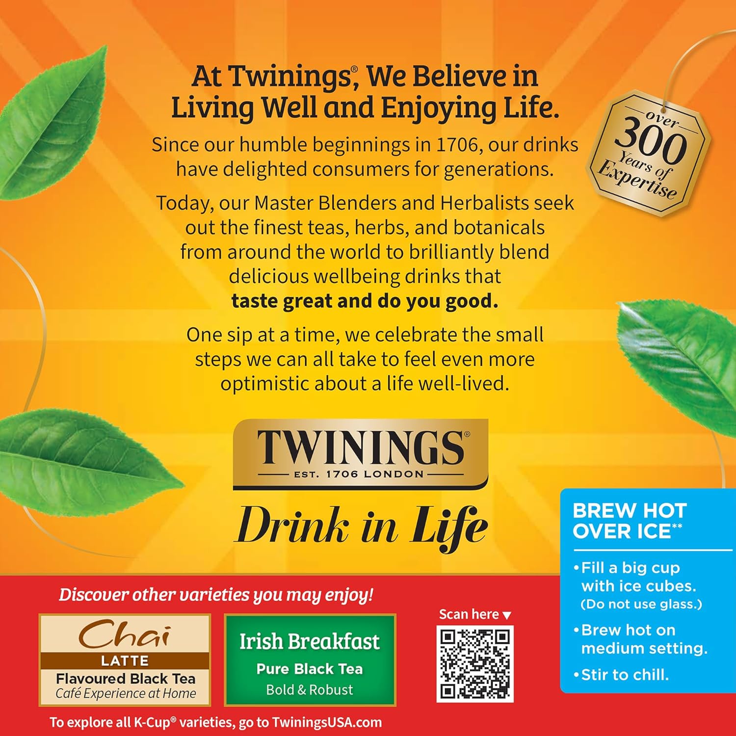 Twinings English Breakfast Black Tea K-Cup Pods for Keurig, 24 Count (Pack of 1), Smooth, Flavourful, Robust, Caffeinated, Enjoy Hot or Iced
