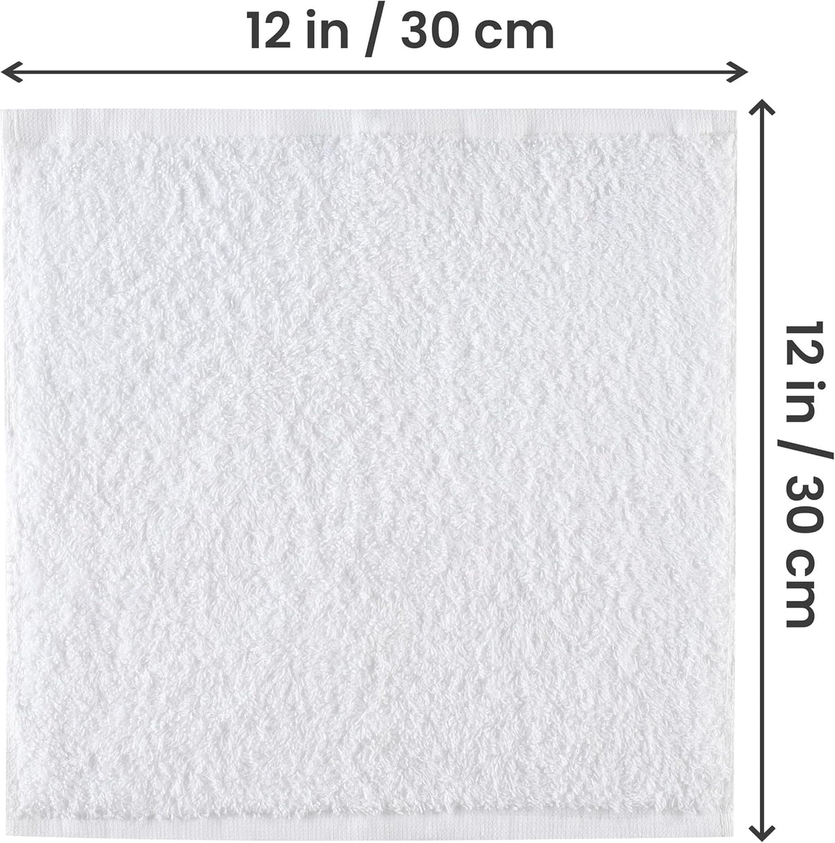 utopia 24 pack cotton washcloths set, 100% ring spun cotton, premium quality flannel face cloths, highly absorbent and soft feel fingertip towels, white
