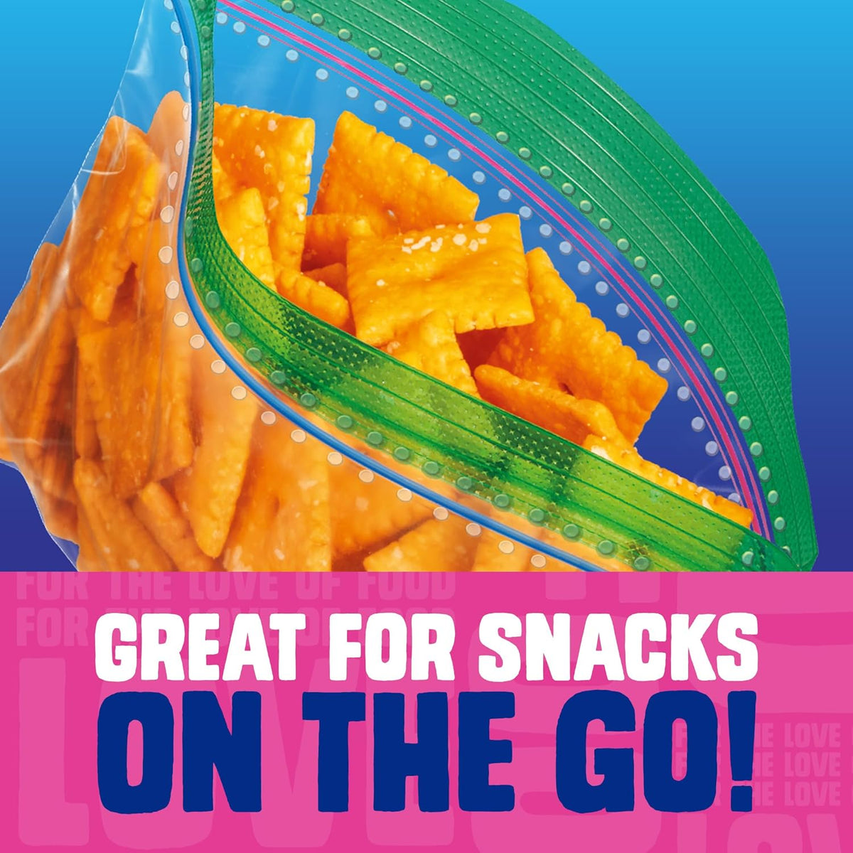 Ziploc Snack Bags, Easy Open and Close, Plastic Food Storage Bags, 280 Bags Total (Packaging May Vary)