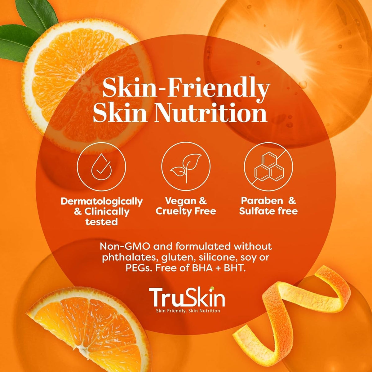TruSkin Vitamin C Serum for Face - 2 fl oz - Anti Aging with Hyaluronic Acid and Vitamin E for Brightening and Hydration