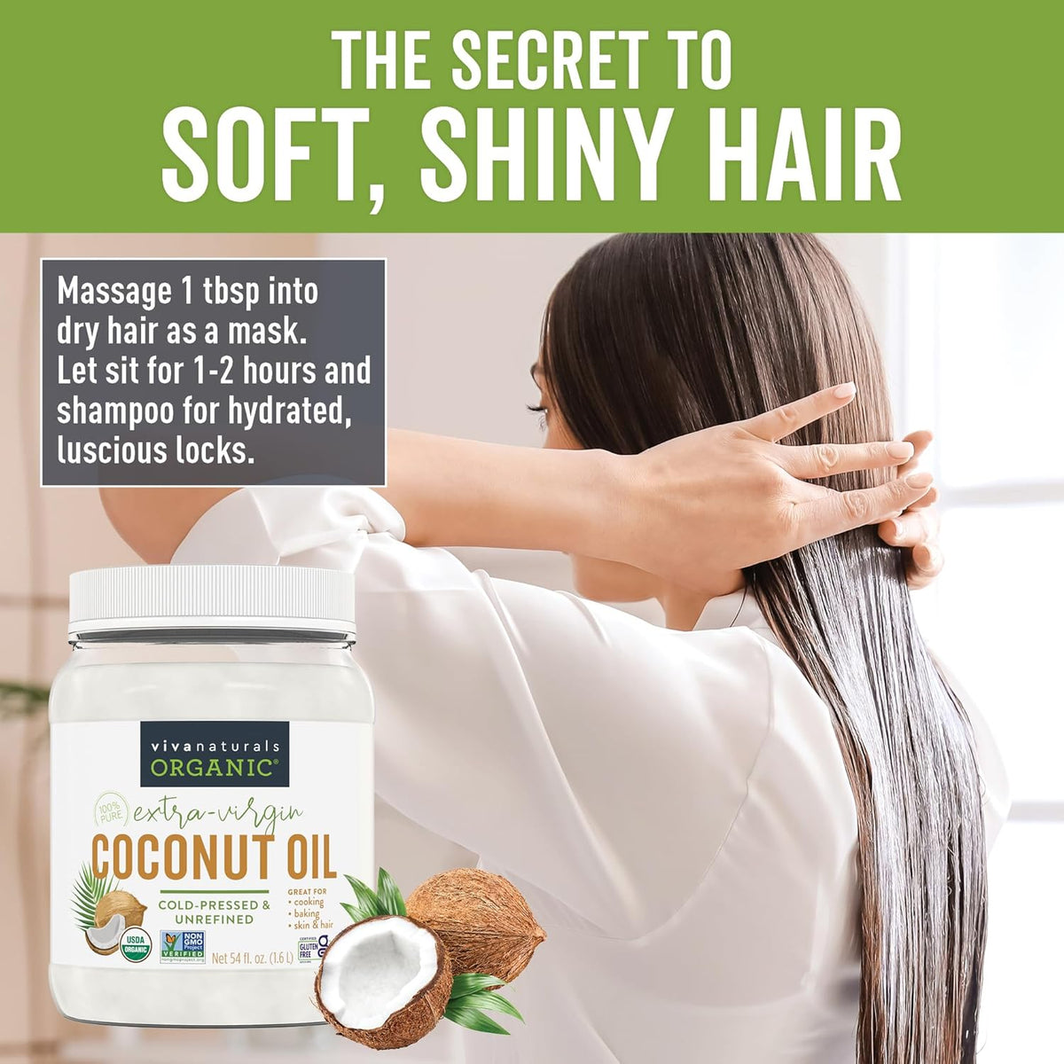 viva naturals 54 fl oz unrefined cold-pressed extra virgin coconut oil