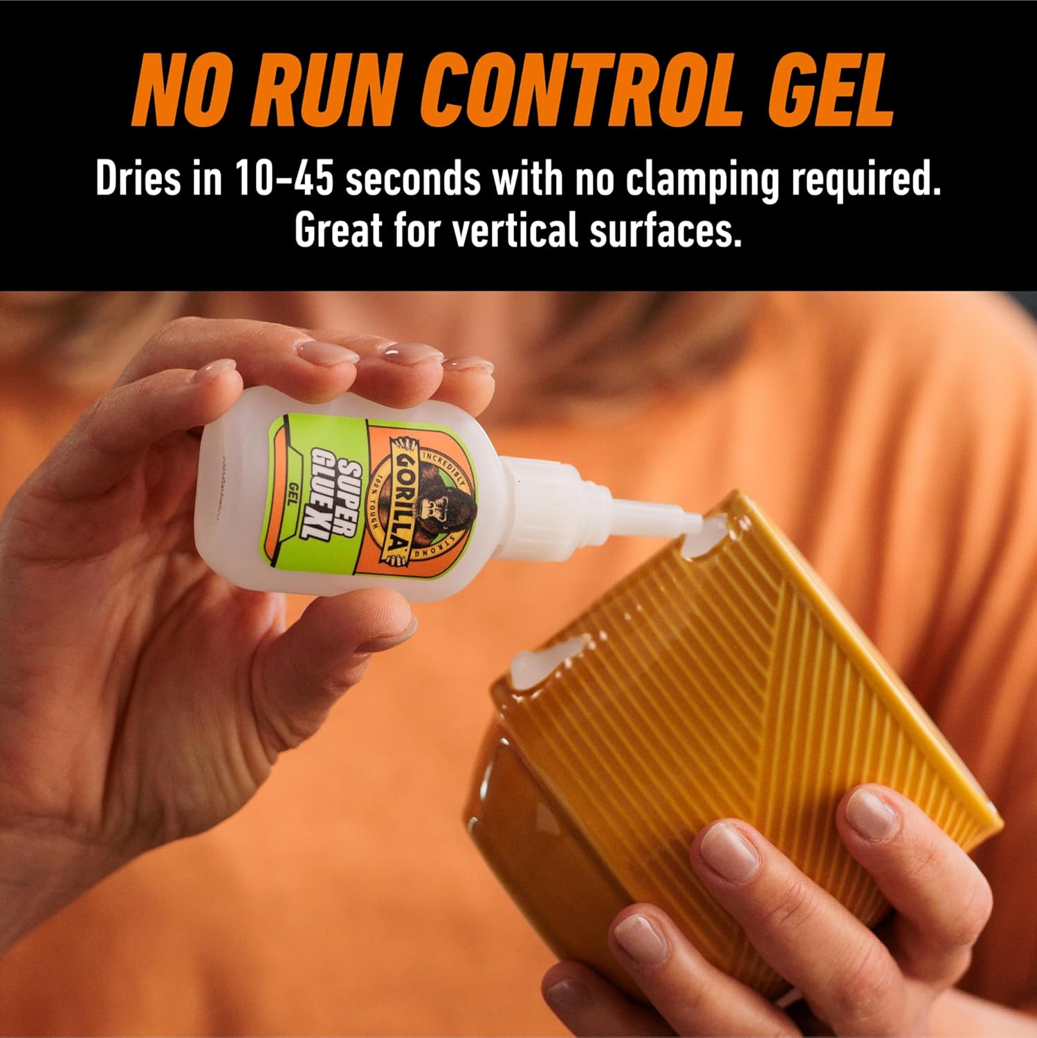 Gorilla Super Glue Gel XL, Clear Glue, 25 Gram (Pack of 1) - All Purpose and Fast Setting for Projects and Repairs