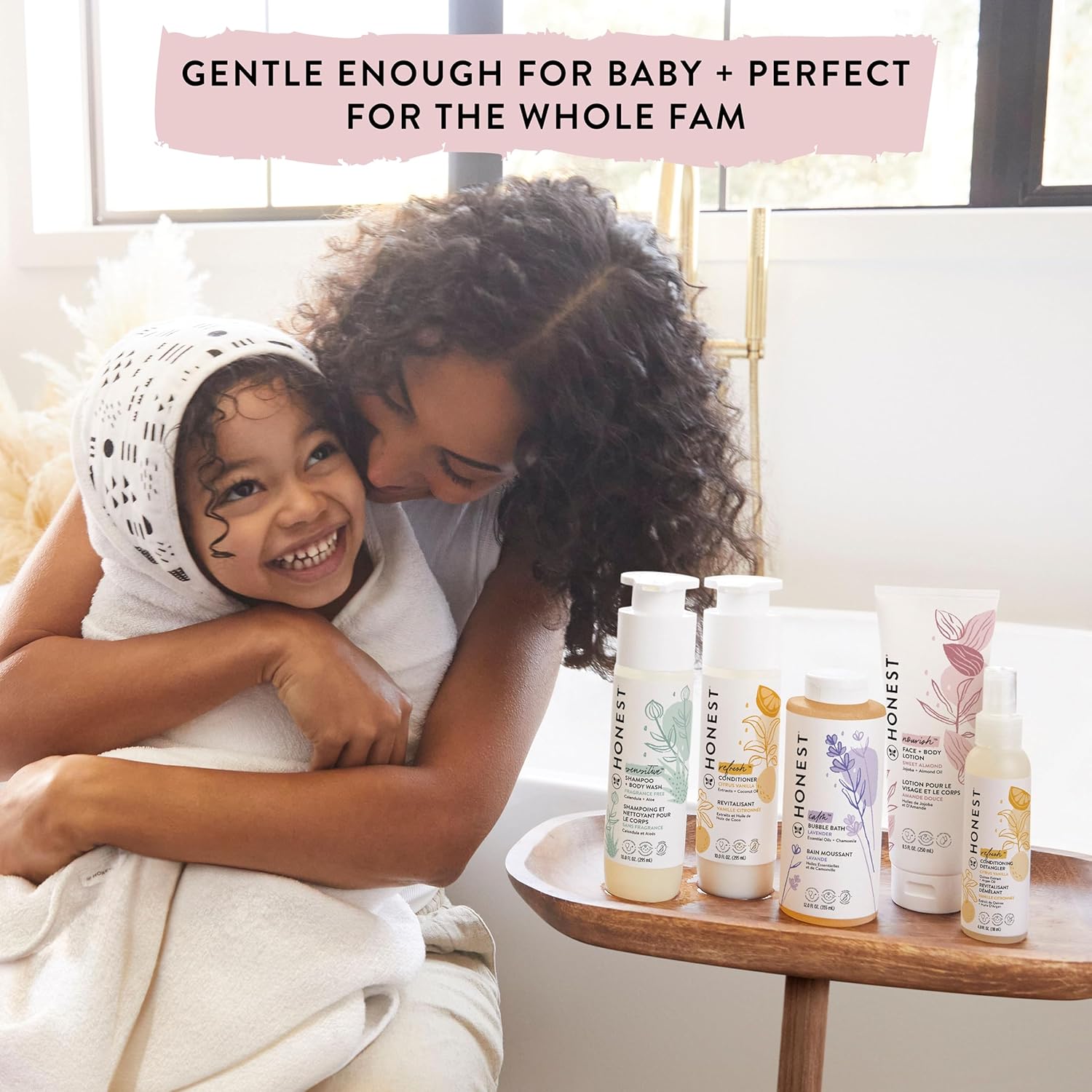 The Honest Company 2-in-1 Cleansing Shampoo and Body Wash for Sensitive Skin, Tear-Free, Hypoallergenic with Naturally Derived Ingredients, Fragrance-Free, 10 fl oz