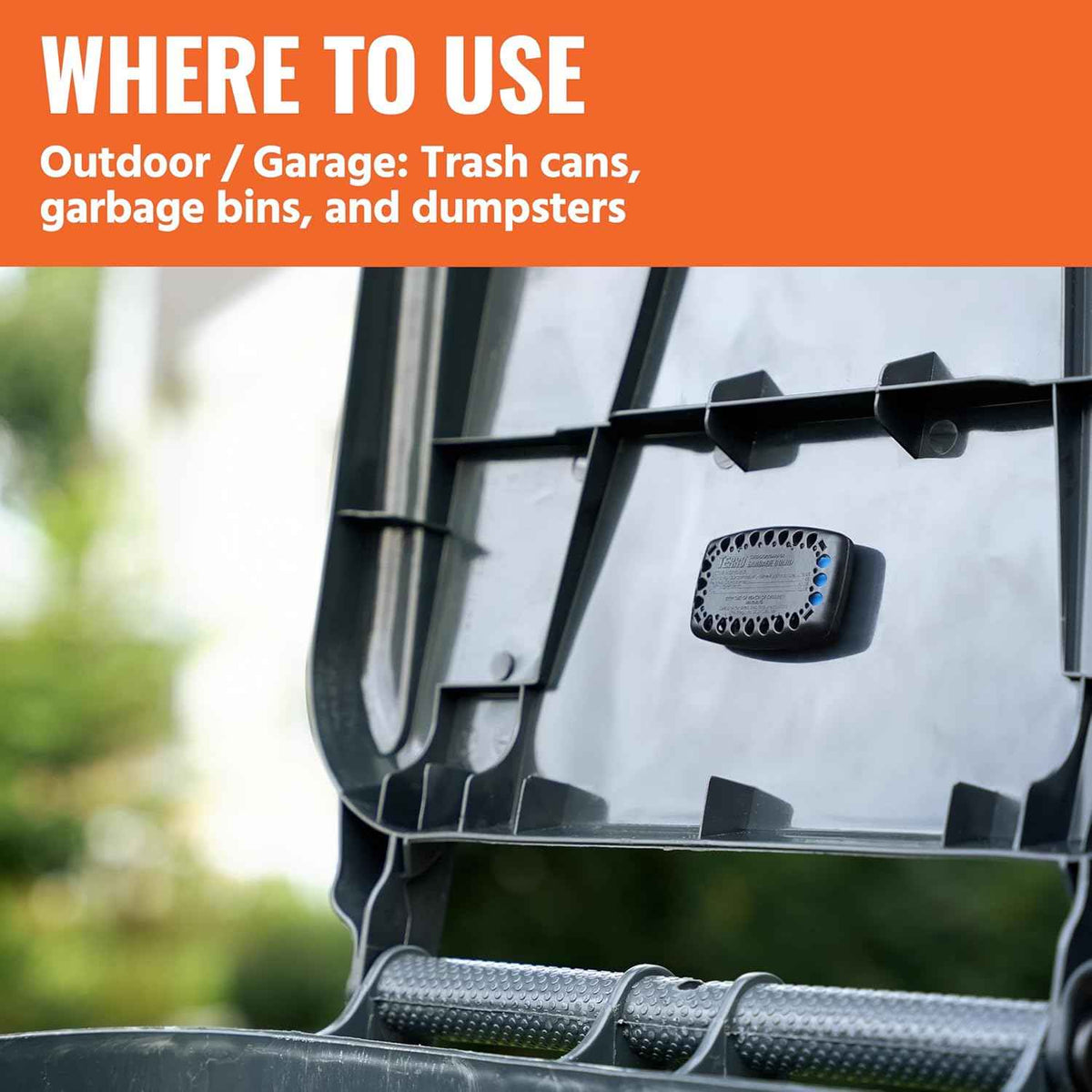 Terro T801SR Garbage Guard Trash Can Insect Killer - Kills Flies, Roach, Maggots, Beetles, and Insects in Outdoor Garbage Can (Pack of 2)