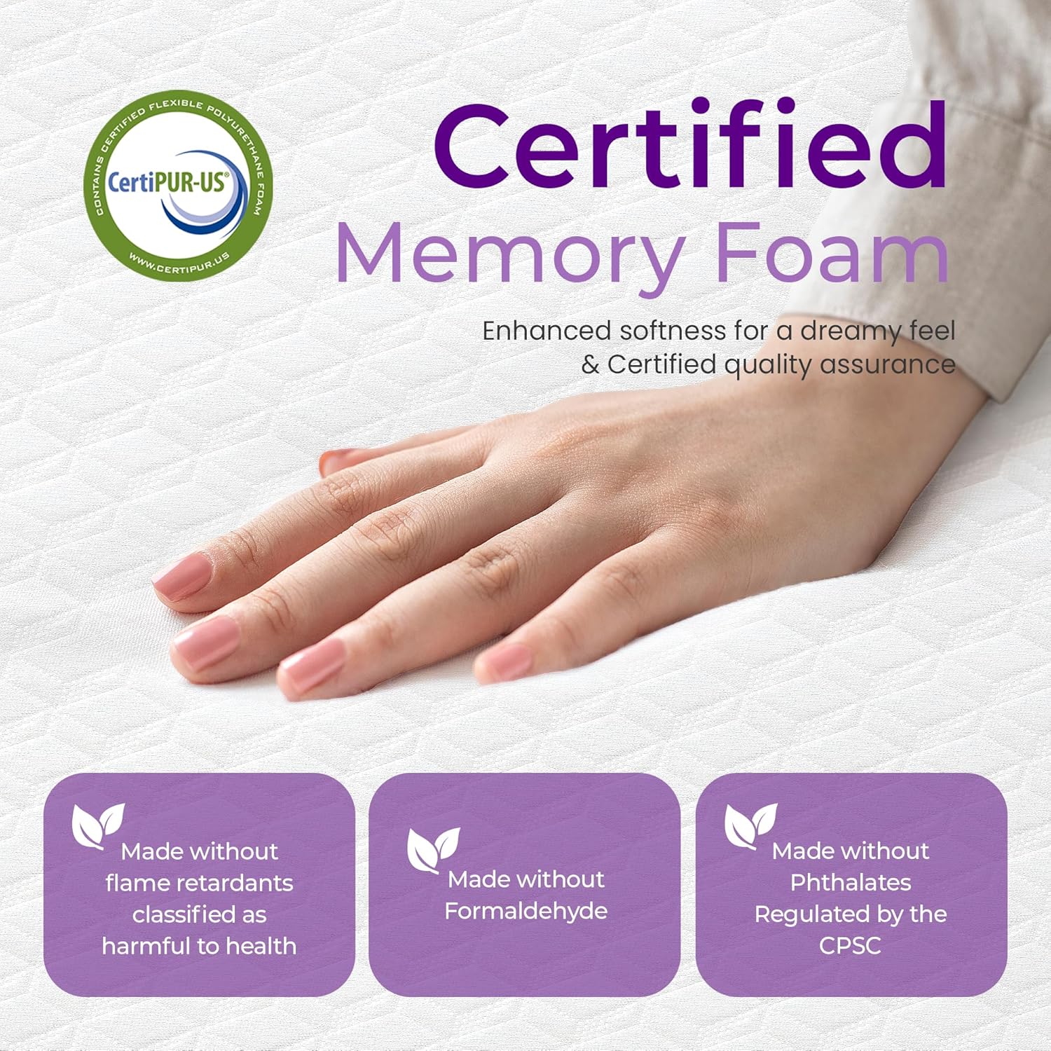 GAESTE 5 Inch Twin Cooling Gel Memory Foam Mattress Medium Firm Pressure Relief CertiPUR-US Certified Foam, Mattress in a Box Comfort & Supportive and Supportive No Fiberglass (Twin, 5 in)