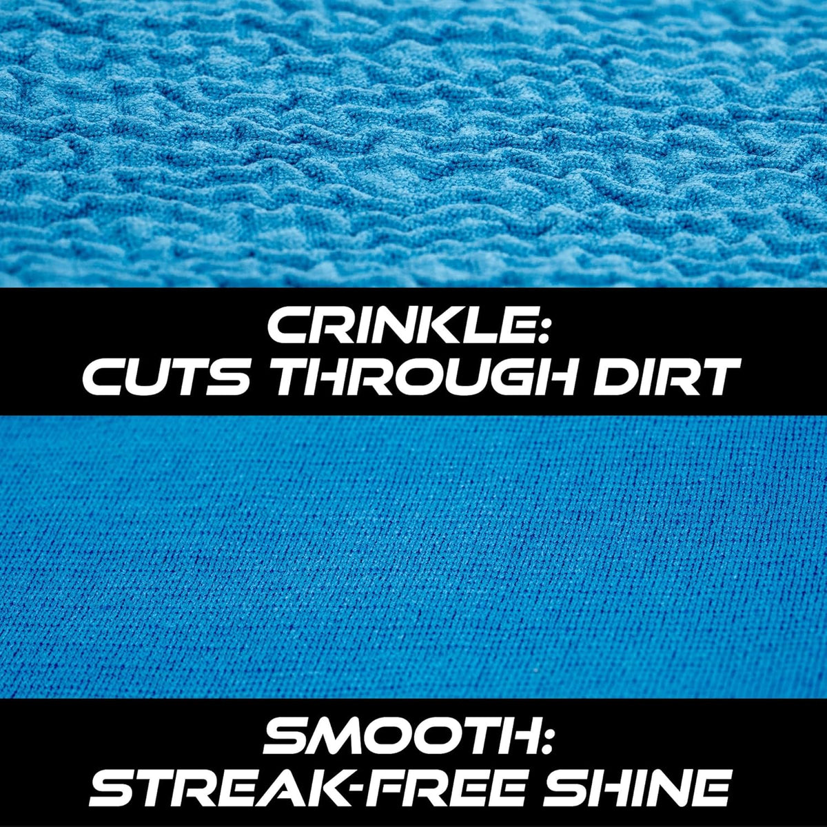 viking glass microfiber cleaning cloth 2 pack blue 16x16 inch for car and home